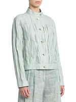 Textured Cotton & Linen Jacket