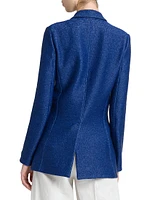 Single-Breasted Jacquard Jacket