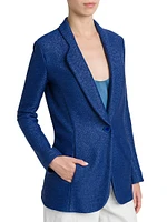 Single-Breasted Jacquard Jacket