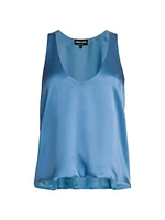 Sleeveless Silk Blouse