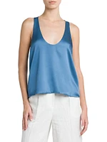 Sleeveless Silk Blouse