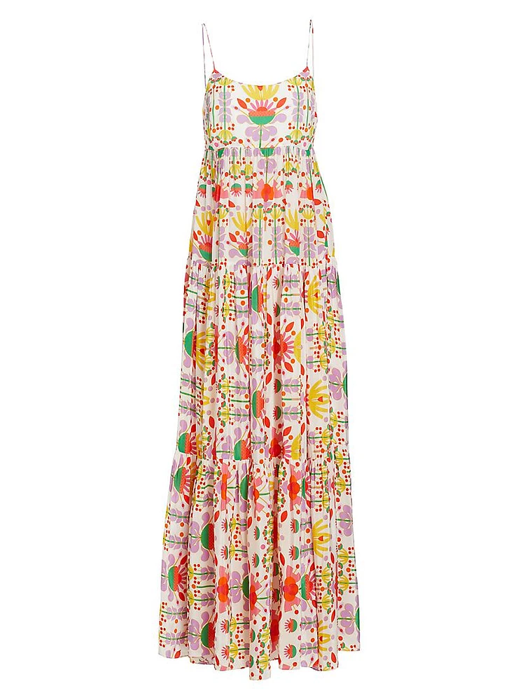 Merle Floral Crepe Maxi Dress