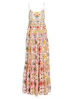 Merle Floral Crepe Maxi Dress