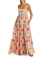 Merle Floral Crepe Maxi Dress