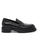 Leather Military Loafers