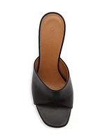 Jug Leather Wedge Mules