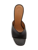 Jug Leather Wedge Mules