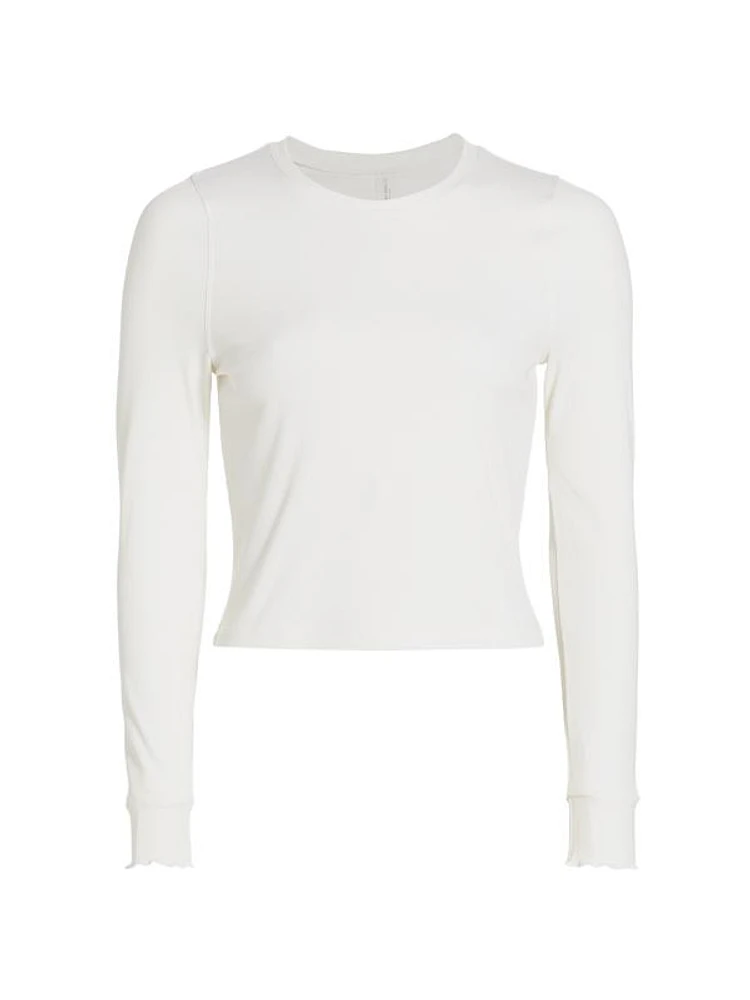 Superform Rib-Knit Long-Sleeve Top