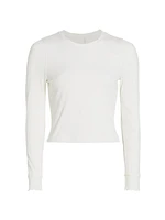 Superform Rib-Knit Long-Sleeve Top