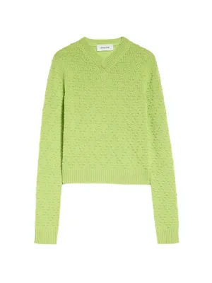 Plaid Wool-Blend Sweater