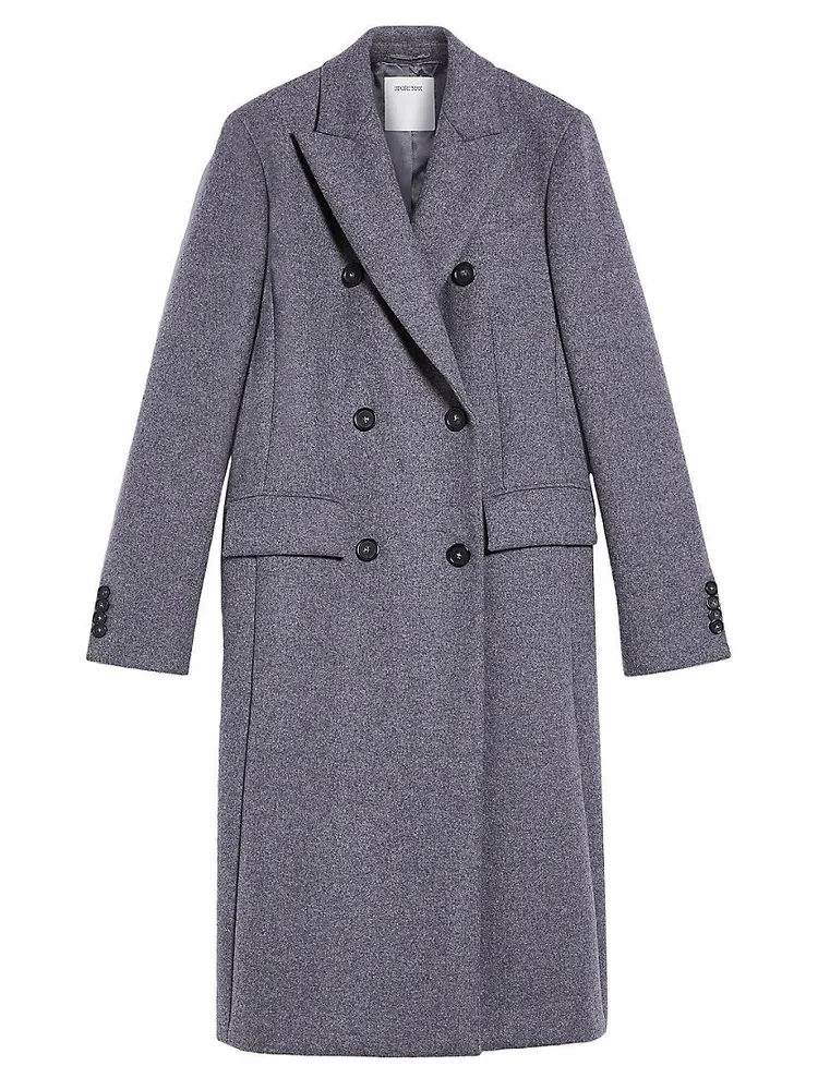 Double-Breasted Wool & Cashmere Coat