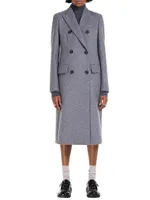 Double-Breasted Wool & Cashmere Coat