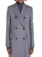 Double-Breasted Wool & Cashmere Coat