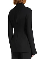 Wool-Blend Gabardine Tunic