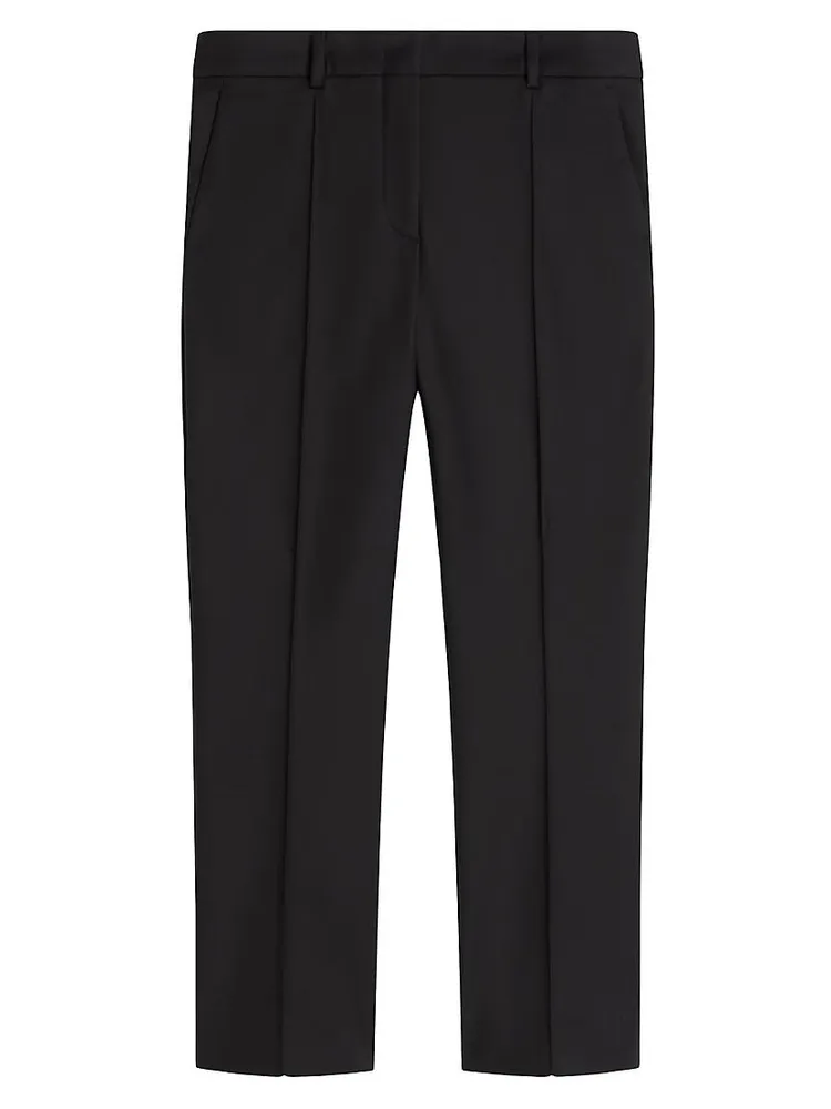 Cropped Cotton-Blend Pants