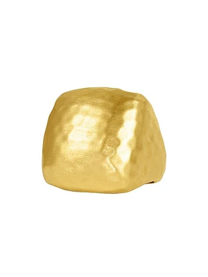 Nomad Brushed 22K Gold-Plated Square Ring