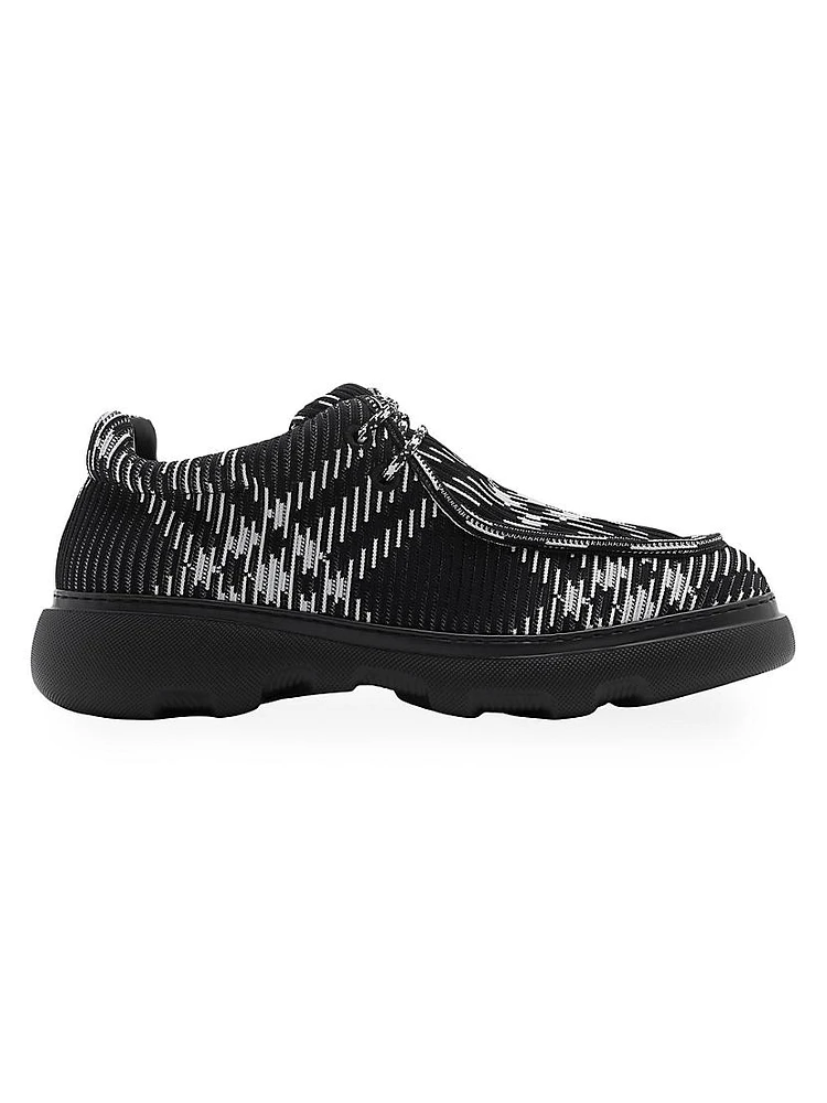 Check Woven Creeper Shoes