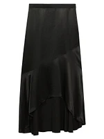 Inga Satin Bias-Cut Maxi Skirt