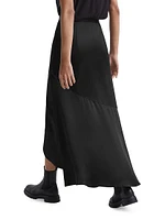 Inga Satin Bias-Cut Maxi Skirt