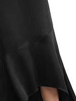 Inga Satin Bias-Cut Maxi Skirt