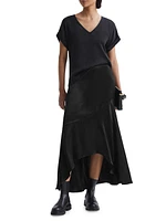 Inga Satin Bias-Cut Maxi Skirt