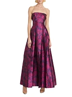 Brielle Strapless Floral Mikado Gown