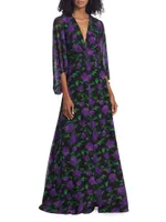 Jenny Floral Chiffon Gown