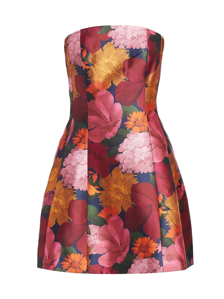 Alanna Floral Strapless Minidress