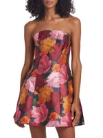 Alanna Floral Strapless Minidress