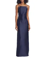 Pryce Embellished Mikado Satin Gown