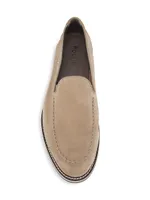 Green Field Suede Loafers