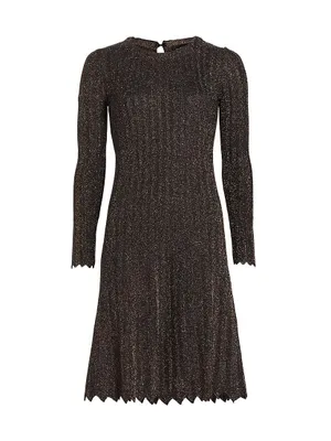 Cherith Metallic Sweaterdress