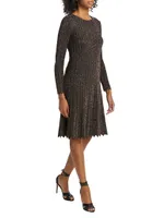 Cherith Metallic Sweaterdress