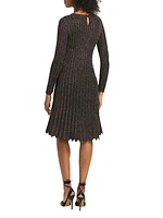 Cherith Metallic Sweaterdress