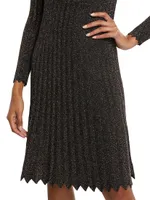 Cherith Metallic Sweaterdress