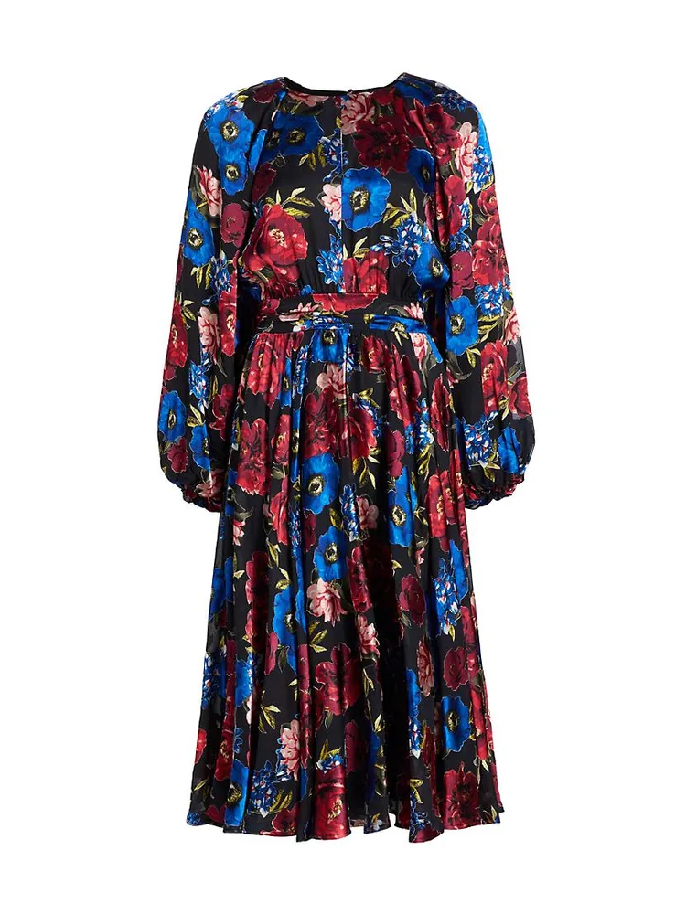 The Audrey Floral Midi-Dress