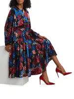 The Audrey Floral Midi-Dress