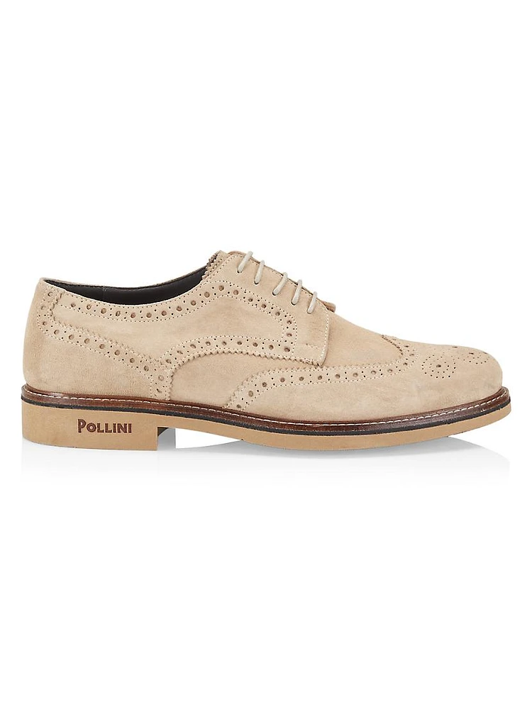 Corinto Suede Wingtip Lace-Up Derbys