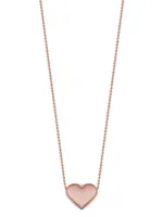 14K Rose Gold Heart of Gold Pendant Necklace