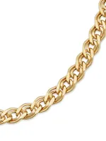 14K Yellow Gold Woven Love Choker