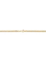 14K Yellow Gold Woven Love Choker