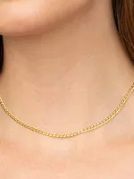 14K Yellow Gold Woven Love Choker