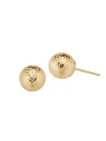 14K Yellow Gold Celebration Ball Studs