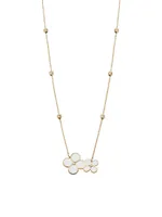 14K Yellow Gold Spring Bloom Pendant Necklace