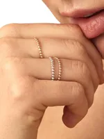 14K Rose Gold Have a Ball Stack Ring