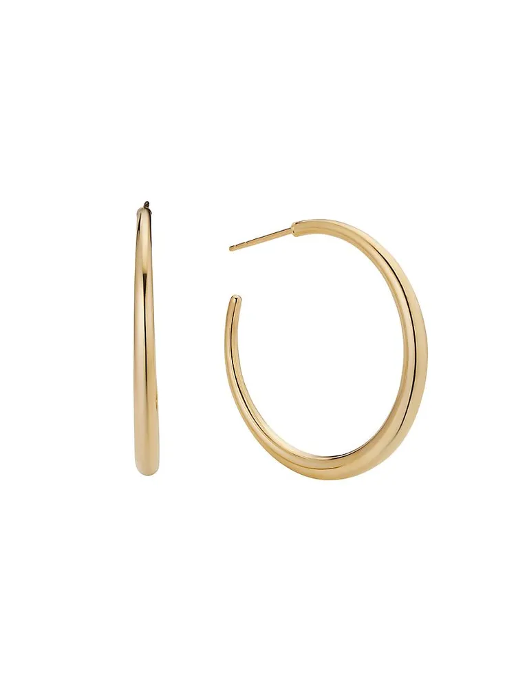 14K Yellow Gold The Archie Hoops