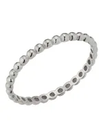 14K White Gold Have a Ball Stack Ring