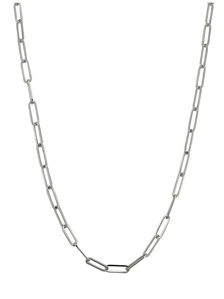 14K White Gold Venice Oversized Link Chain