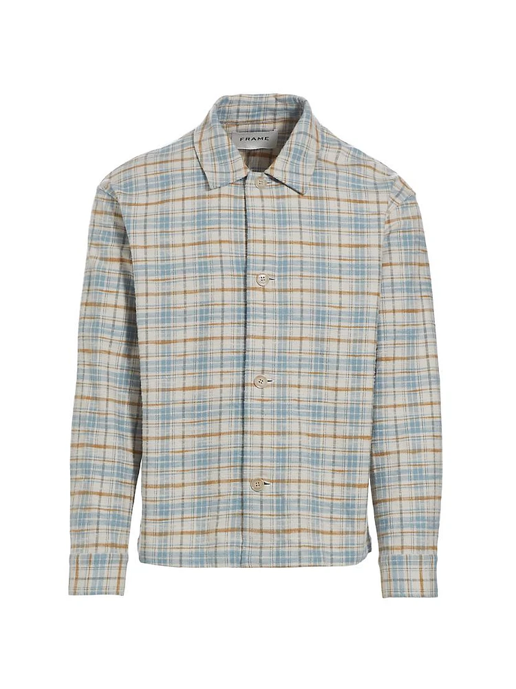 Plaid Cotton Relaxed-Fit Shirt