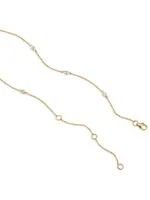 14K Yellow Gold Shine Bright Station Necklace